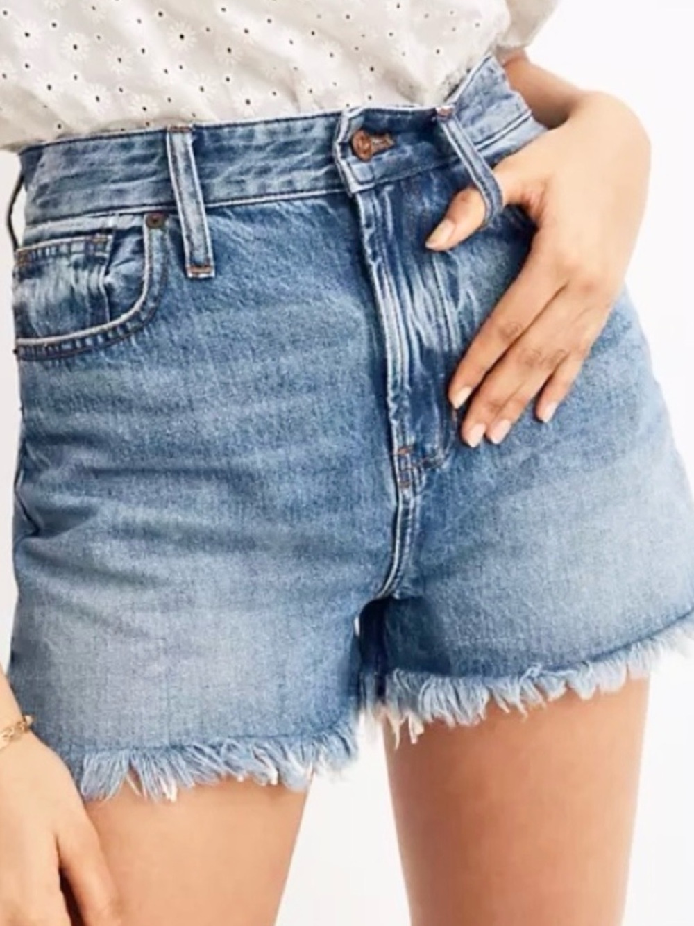 🌻Madewell The Perfect Jean Short Womens Denim Shorts High Rise Casual Size 29"